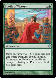 Spoils of Victory\nCommander: 2013 Edition - Italian\nSingle\nMagic The Gathering