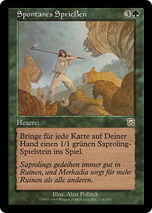 Spontaneous Generation\nMercadian Masques - German\nSingle\nMagic The Gathering