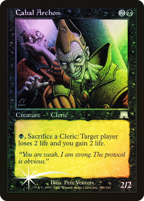 Cabal Archon\nOnslaught\nSingle\nMagic The Gathering