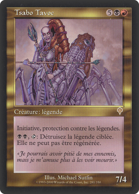 Tsabo Tavoc\nInvasion - French\nSingle\nMagic The Gathering