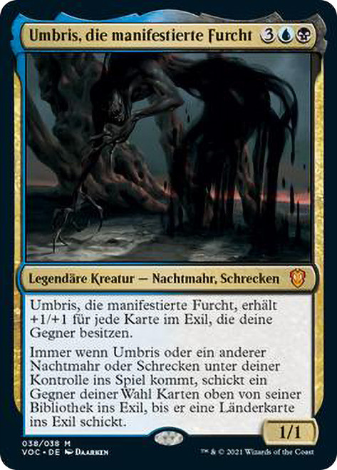 Umbris, Fear Manifest\nInnistrad: Crimson Vow Commander - German\nSingle\nMagic The Gathering