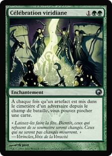 Viridian Revel\nScars of Mirrodin - French\nSingle\nMagic The Gathering