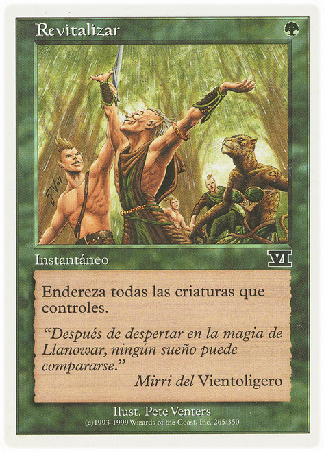 Vitalize\n6th Edition - Spanish\nSingle\nMagic The Gathering
