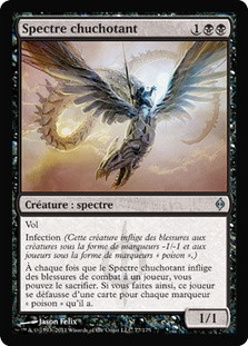 Whispering Specter\nNew Phyrexia - French\nSingle\nMagic The Gathering