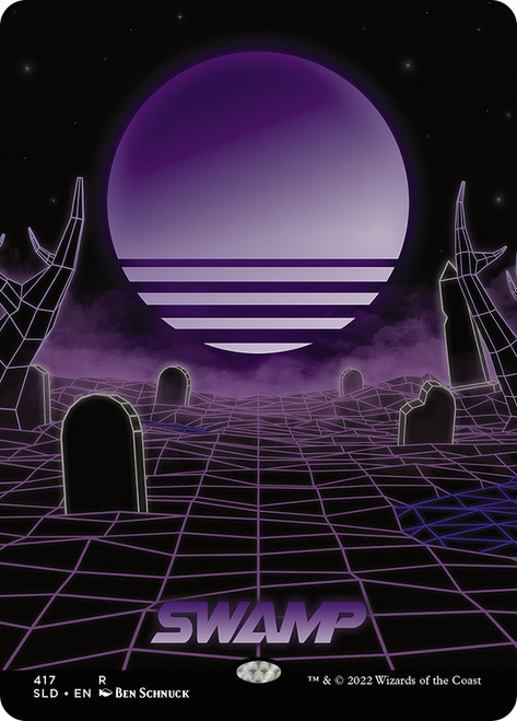 Swamp (Secret Lair) (#417) (Full Art)\nPromo: General\nSingle\nMagic The Gathering