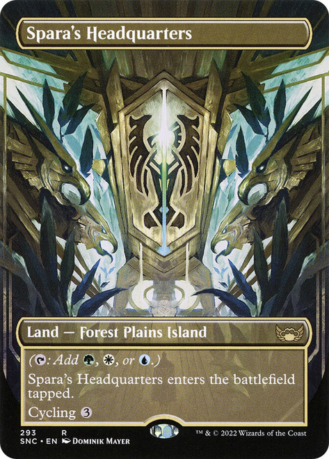 Spara's Headquarters (Borderless)\nStreets of New Capenna - Variants\nSingle\nMagic The Gathering