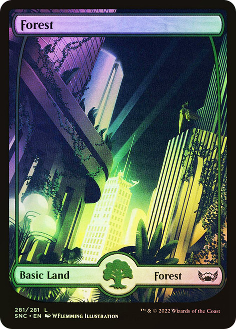 Forest (#281) (Full Art)\nStreets of New Capenna\nSingle\nMagic The Gathering