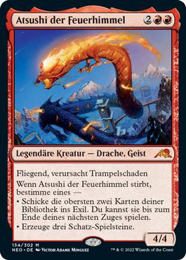 Atsushi, the Blazing Sky\nKamigawa: Neon Dynasty - German\nSingle\nMagic The Gathering