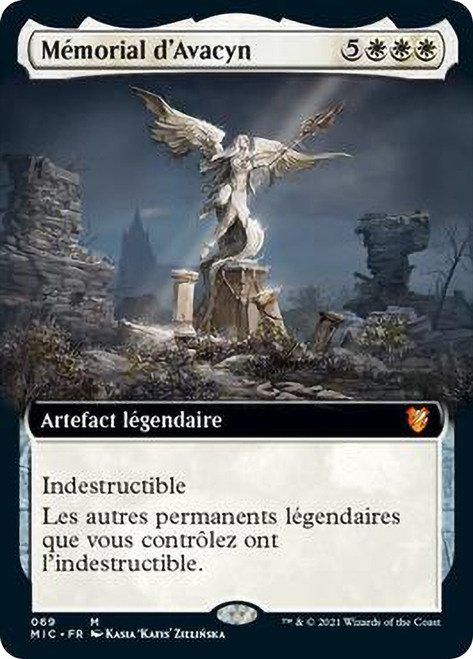 Avacyn's Memorial (Extended Art)\nInnistrad: Midnight Hunt Commander - Variants - French\nSingle\nMagic The Gathering