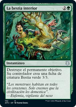 Beast Within\nAdventures in the Forgotten Realms Commander - Spanish\nSingle\nMagic The Gathering