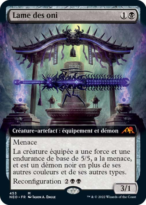 Blade of the Oni (Extended Art)\nKamigawa: Neon Dynasty - Variants - French\nSingle\nMagic The Gathering