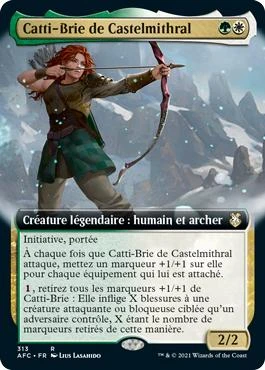 Catti-brie of Mithral Hall (Extended Art)\nAdventures in the Forgotten Realms Commander - Variants - French\nSingle\nMagic The Gathering