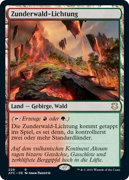 Cinder Glade\nAdventures in the Forgotten Realms Commander - German\nSingle\nMagic The Gathering