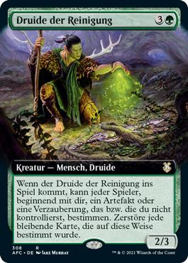 Druid of Purification (Extended Art)\nAdventures in the Forgotten Realms Commander - Variants - German\nSingle\nMagic The Gathering