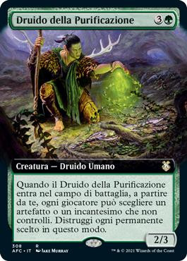 Druid of Purification (Extended Art)\nAdventures in the Forgotten Realms Commander - Variants - Italian\nSingle\nMagic The Gathering