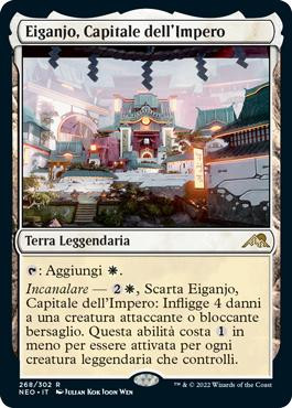 Eiganjo, Seat of the Empire\nKamigawa: Neon Dynasty - Italian\nSingle\nMagic The Gathering