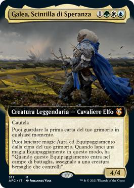 Galea, Kindler of Hope (Extended Art)\nAdventures in the Forgotten Realms Commander - Variants - Italian\nSingle\nMagic The Gathering