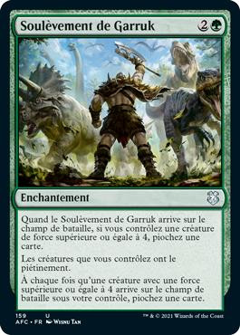 Garruk's Uprising\nAdventures in the Forgotten Realms Commander - French\nSingle\nMagic The Gathering