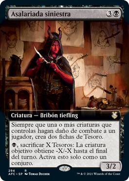 Grim Hireling (Extended Art)\nAdventures in the Forgotten Realms Commander - Variants - Spanish\nSingle\nMagic The Gathering