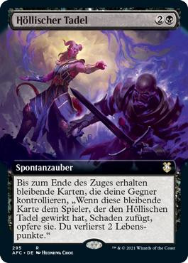 Hellish Rebuke (Extended Art)\nAdventures in the Forgotten Realms Commander - Variants - German\nSingle\nMagic The Gathering