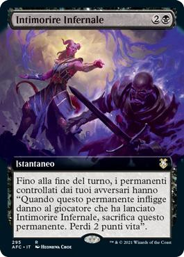 Hellish Rebuke (Extended Art)\nAdventures in the Forgotten Realms Commander - Variants - Italian\nSingle\nMagic The Gathering