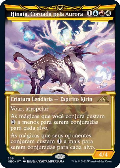 Hinata, Dawn-Crowned (Showcase)\nKamigawa: Neon Dynasty - Variants - Portuguese\nSingle\nMagic The Gathering