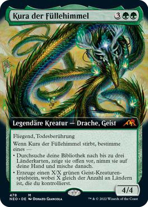 Kura, the Boundless Sky (Extended Art)\nKamigawa: Neon Dynasty - Variants - German\nSingle\nMagic The Gathering