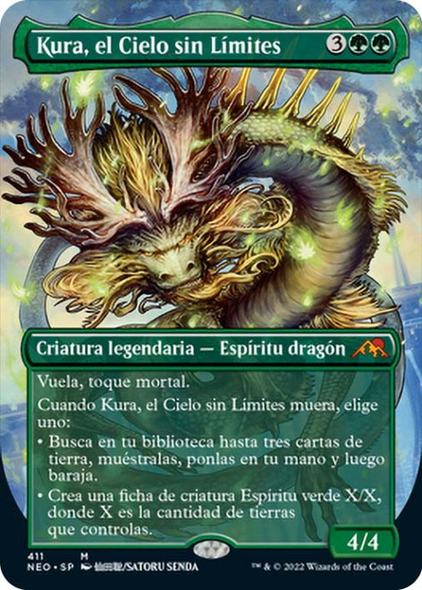 Kura, the Boundless Sky (Borderless)\nKamigawa: Neon Dynasty - Variants - Spanish\nSingle\nMagic The Gathering