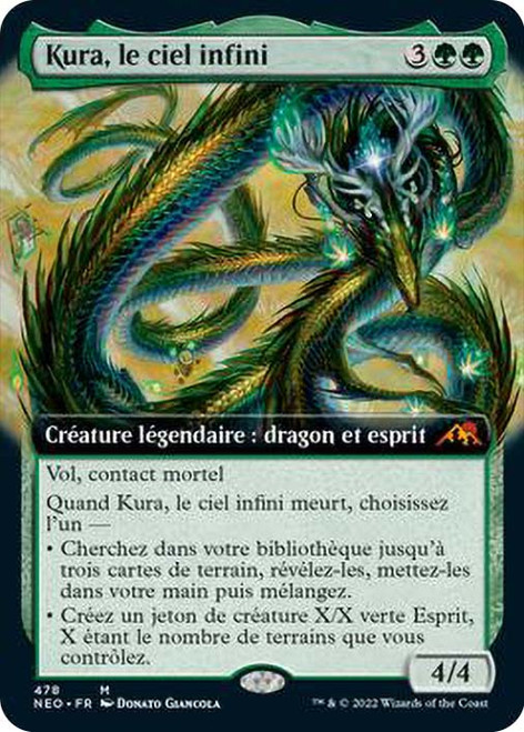 Kura, the Boundless Sky (Extended Art)\nKamigawa: Neon Dynasty - Variants - French\nSingle\nMagic The Gathering