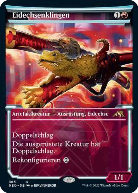 Lizard Blades (Showcase)\nKamigawa: Neon Dynasty - Variants - German\nSingle\nMagic The Gathering