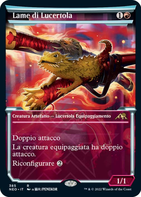 Lizard Blades (Showcase)\nKamigawa: Neon Dynasty - Variants - Italian\nSingle\nMagic The Gathering