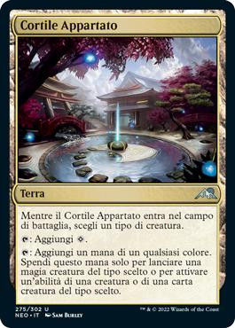 Secluded Courtyard\nKamigawa: Neon Dynasty - Italian\nSingle\nMagic The Gathering
