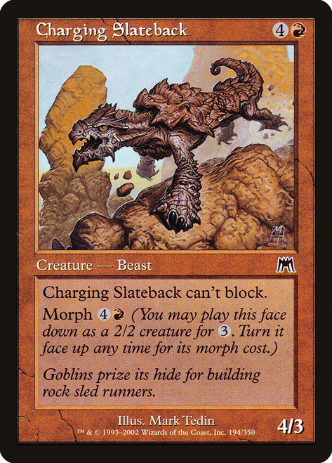 Charging Slateback\nOnslaught\nSingle\nMagic The Gathering