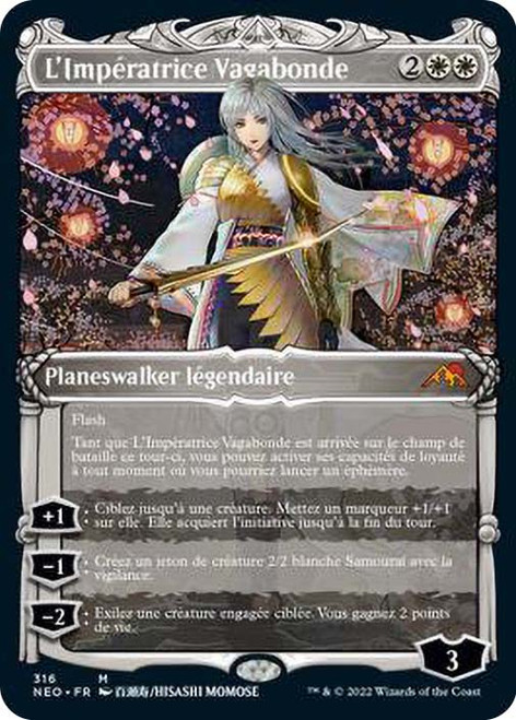The Wandering Emperor (Showcase)\nKamigawa: Neon Dynasty - Variants - French\nSingle\nMagic The Gathering