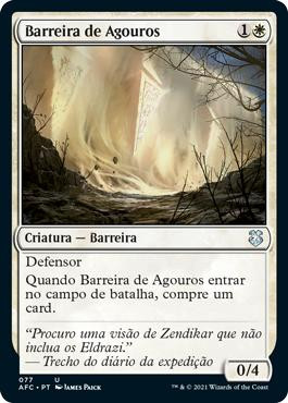 Wall of Omens\nAdventures in the Forgotten Realms Commander - Portuguese\nSingle\nMagic The Gathering