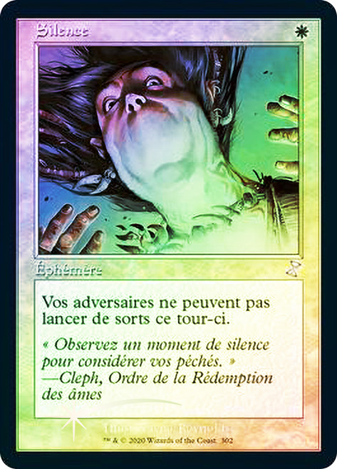 Silence (Retro Frame)\nTime Spiral Remastered - Timeshifted - French\nSingle\nMagic The Gathering