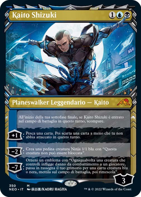 Kaito Shizuki (Showcase)\nKamigawa: Neon Dynasty - Variants - Italian\nSingle\nMagic The Gathering