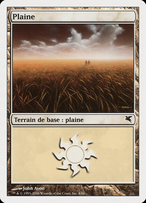 Plains (#08) (Angels Deck)\nSalvat-Hachette - French\nSingle\nMagic The Gathering