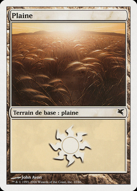 Plains (#10) (Angels Deck)\nSalvat-Hachette - French\nSingle\nMagic The Gathering