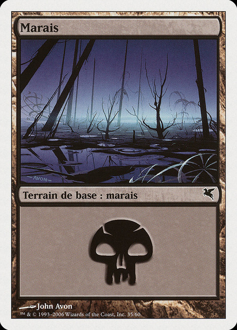 Swamp (#35) (Zombies Deck)\nSalvat-Hachette - French\nSingle\nMagic The Gathering