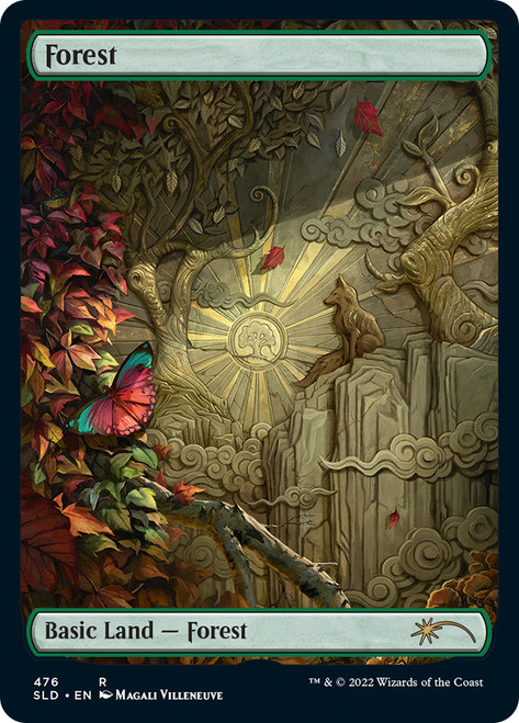 Forest (Secret Lair) (#476) (Full Art)\nPromo: General\nSingle\nMagic The Gathering