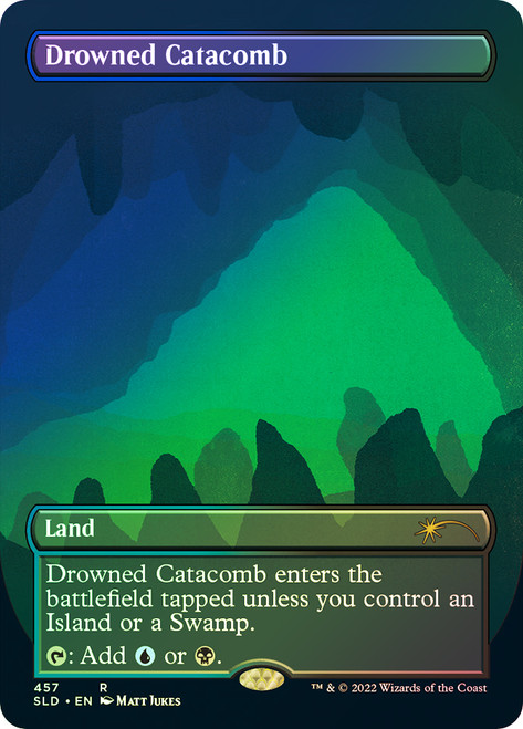 Drowned Catacomb (Secret Lair) (Borderless)\nPromo: General\nSingle\nMagic The Gathering