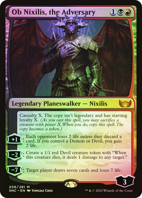 Ob Nixilis, the Adversary\nStreets of New Capenna\nSingle\nMagic The Gathering