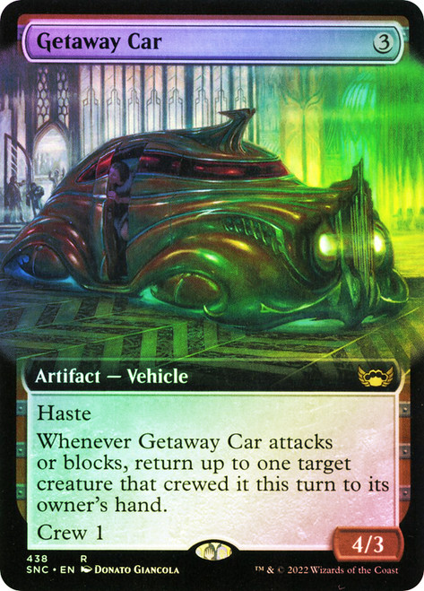 Getaway Car (Extended Art)\nStreets of New Capenna - Variants\nSingle\nMagic The Gathering