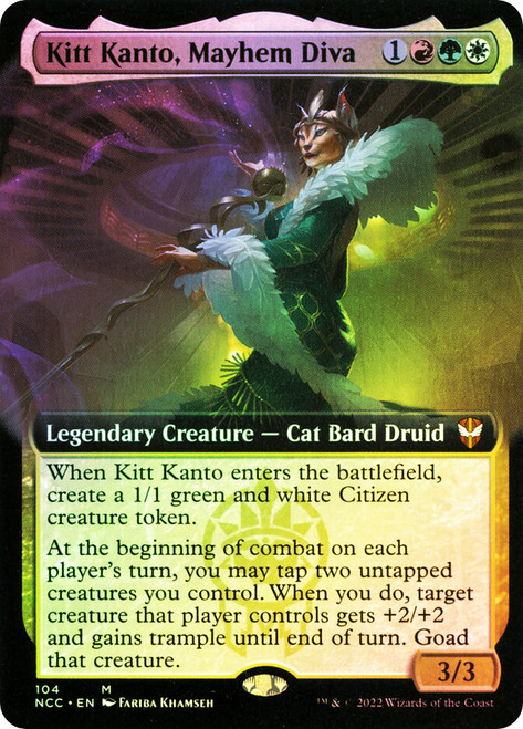 Kitt Kanto, Mayhem Diva
Streets of New Capenna Commander
Single
Magic: The Gathering