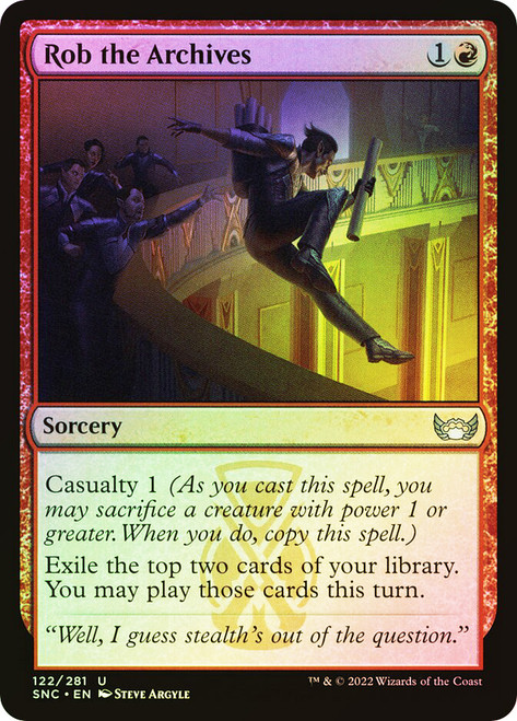 Rob the Archives\nStreets of New Capenna\nSingle\nMagic The Gathering