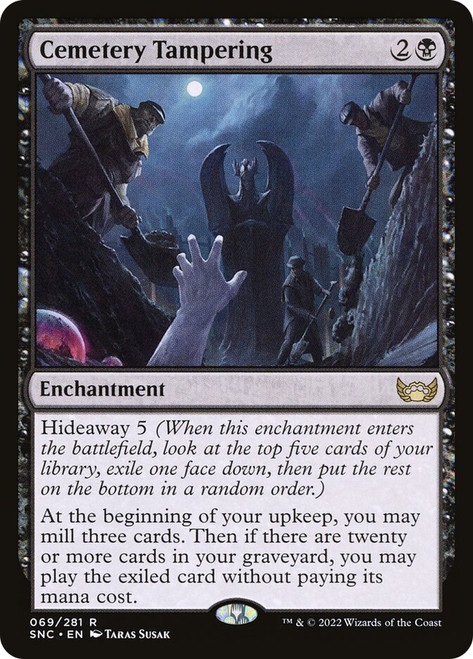Cemetery Tampering\nStreets of New Capenna\nSingle\nMagic The Gathering