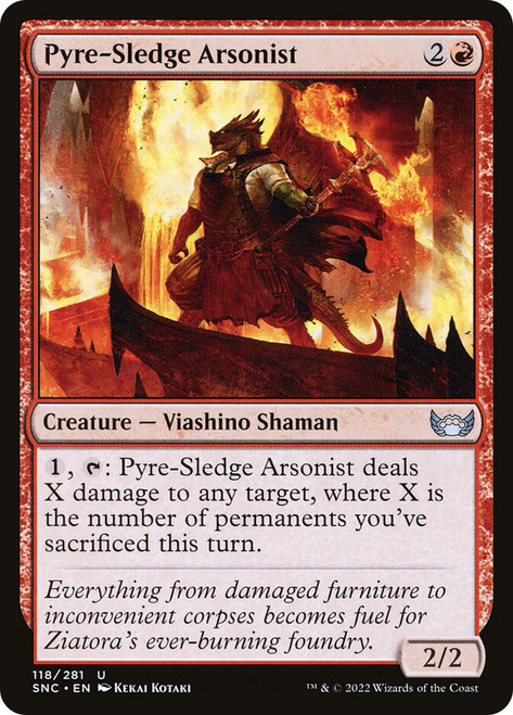 Pyre-Sledge Arsonist\nStreets of New Capenna\nSingle\nMagic The Gathering