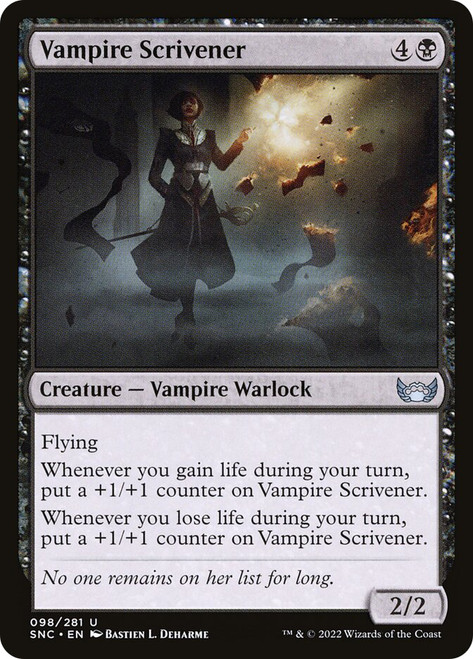 Vampire Scrivener\nStreets of New Capenna\nSingle\nMagic The Gathering