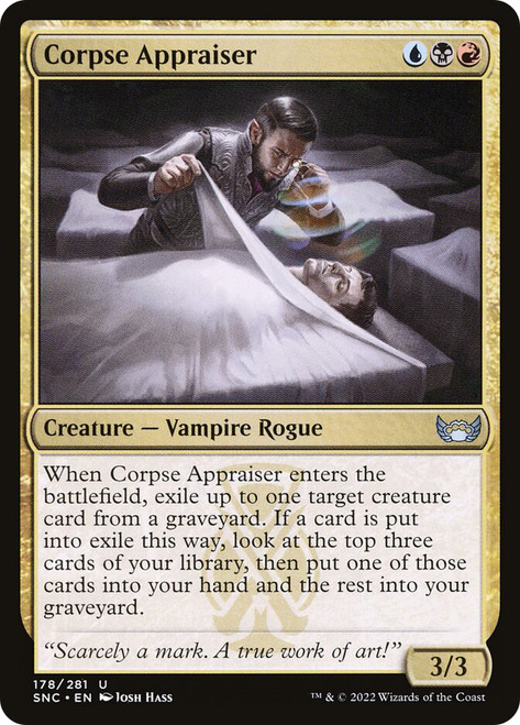 Corpse Appraiser\nStreets of New Capenna\nSingle\nMagic The Gathering